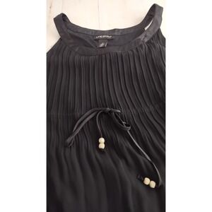 Lane Bryant Chiffon Black Sleeveless Long Maxi Dress Size 14‎ Machine Washable